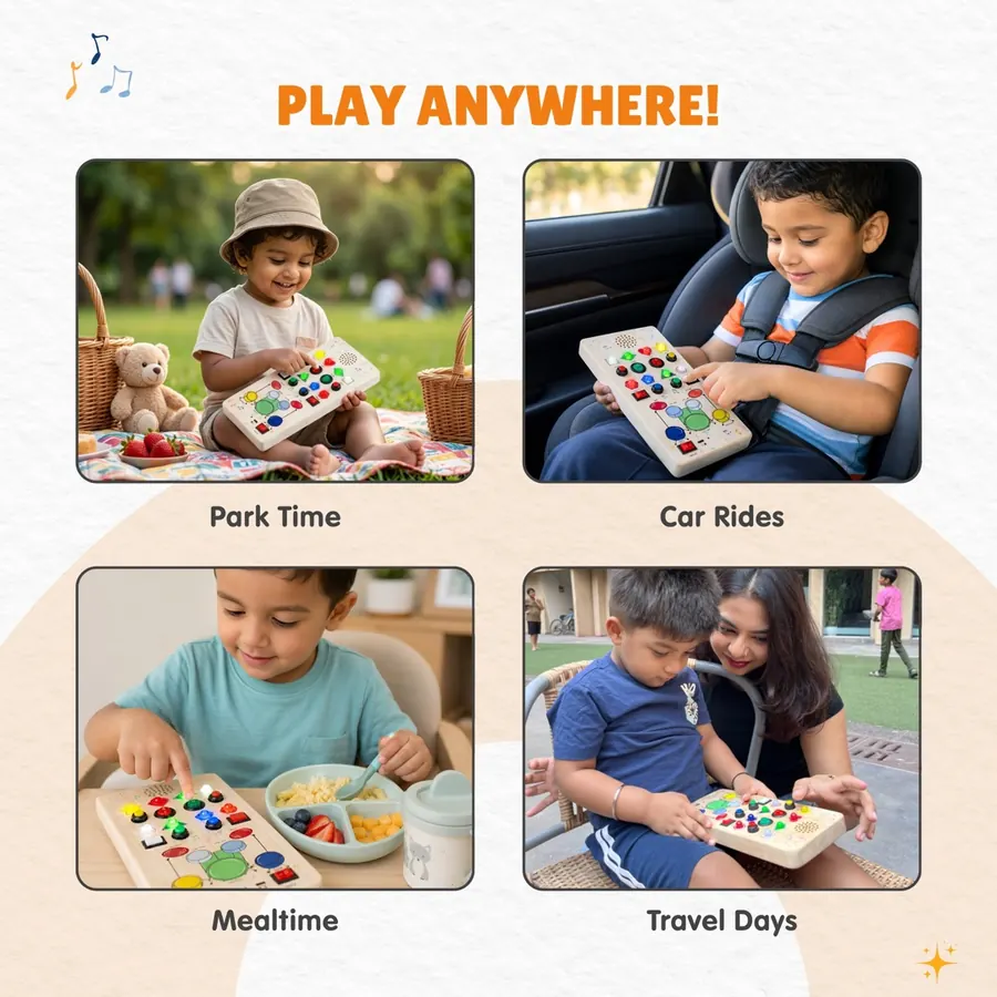 Beat Maker used at the park, in the car, at mealtime and while travelling